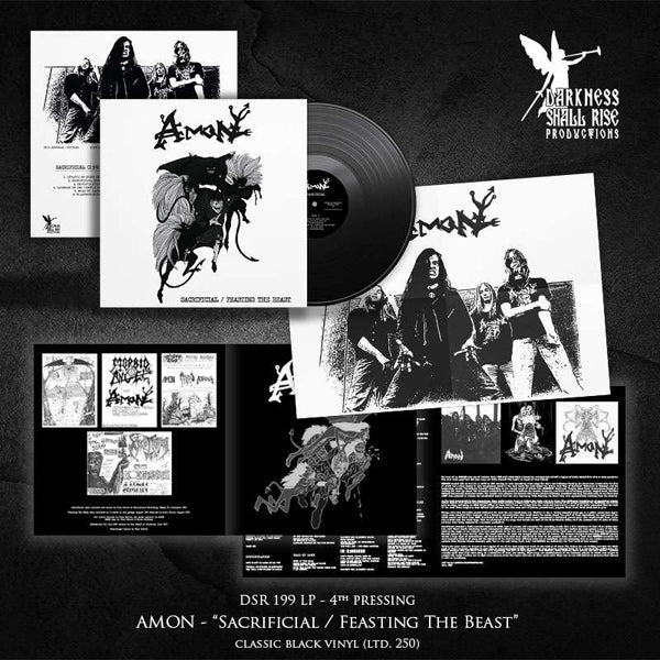 Amon - Sacrificial / Feasting The Beast (4Th Press Black Vinyl) - Death Metal - LP