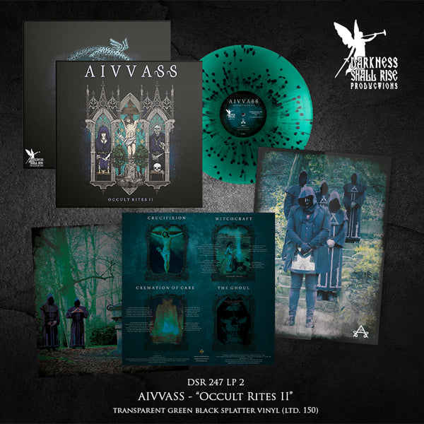 Aivvass - Occult Rites Ii (Transparent Green W/ Black Splatter Vinyl) - Doom Metal - MLP