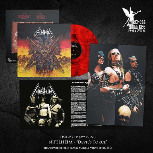 Nifelheim - Devil'S Force (Transparent Red Black Marble Vinyl) - Black Metal - LP