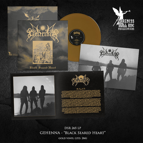 Gehenna - Black Seared Heart (Gold Vinyl) - Black Metal - LP