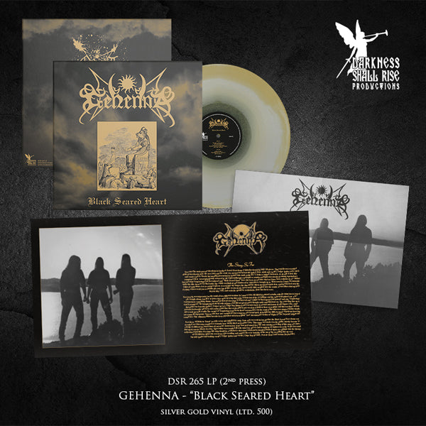 Gehenna - Black Seared Heart (Silver/Gold Vinyl) - Black Metal - LP