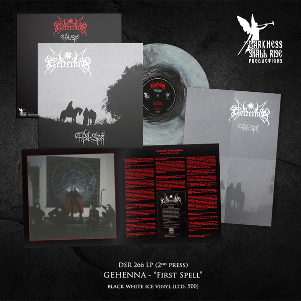 Gehenna - First Spell (Black/White Ice Vinyl) - Black Metal - LP