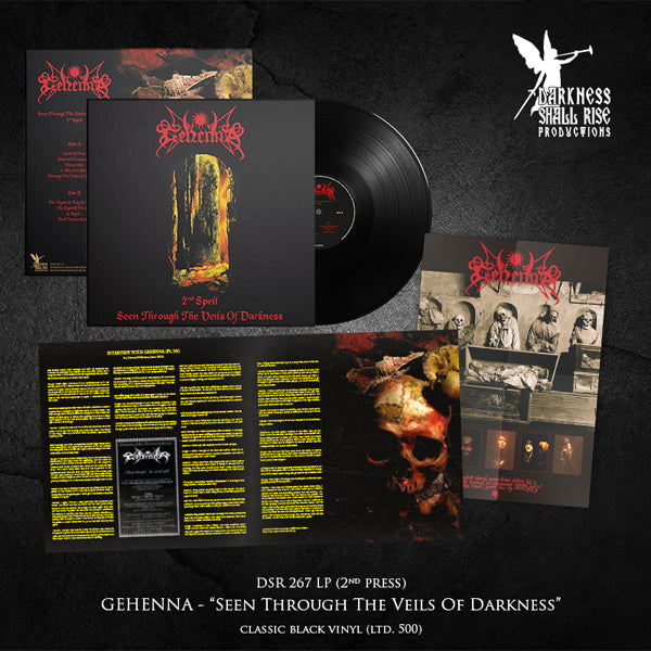 Gehenna - Seen Through The Veils Of Darkness (The Second Spell) (Black Vinyl 2Nd Press) - Black Metal - LP
