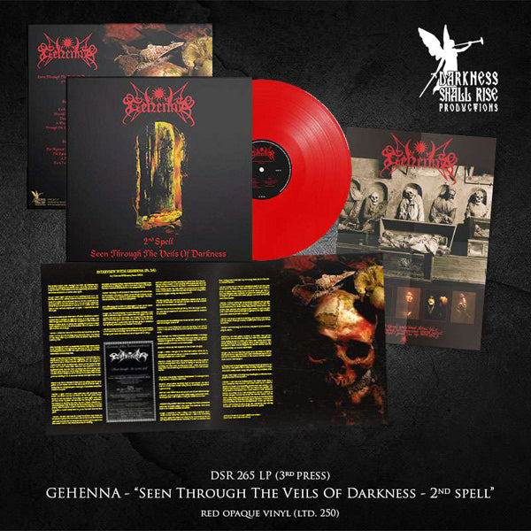 Gehenna - Seen Through The Veils Of Darkness (The Second Spell) (Red Vinyl 3Rd Press) - Black Metal - LP