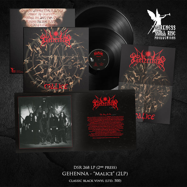 Gehenna - Malice (Our Third Spell) (Black Vinyl 2Lp 2Nd Press) - Black Metal - DLP