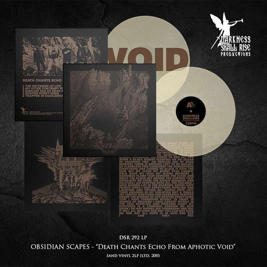 Obsidian Scapes - Death Chants Echo From Aphotic Void (Transparent Sand Vinyl) - Doom Metal - DLP