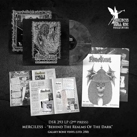 Merciless - Behind The Realms Of The Dark (2Nd Press Galaxy Bone Black Vinyl) - Thrash Metal - LP