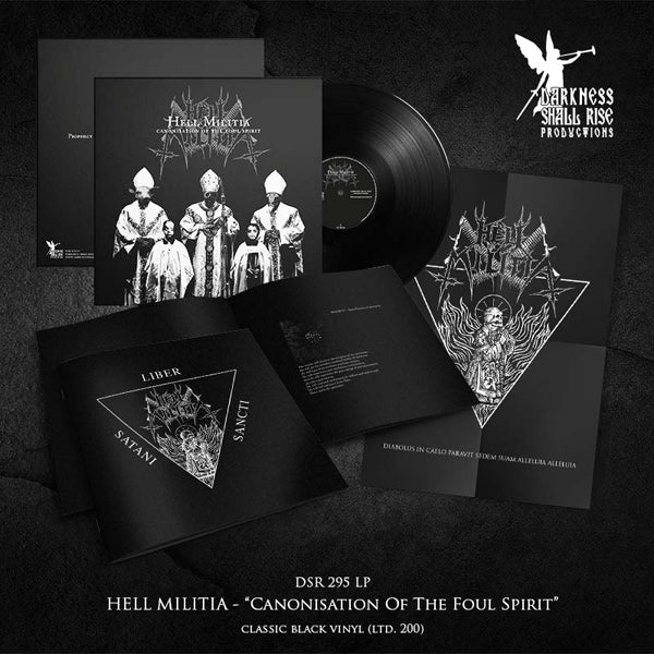 Hell Militia - Canonisation Of The Fool Spirit (Black Vinyl) - Black Metal - LP