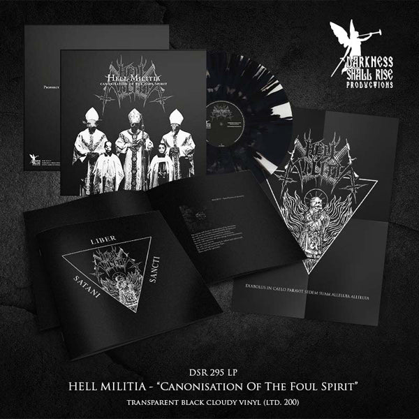 Hell Militia - Canonisation Of The Fool Spirit (Black Cloudy Vinyl) - Black Metal - LP