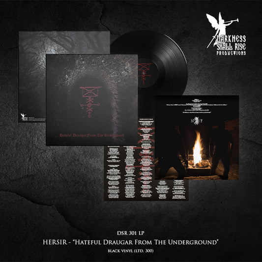 Hersir - Hateful Draugar From The Underground (Black Vinyl) - Black Metal - LP