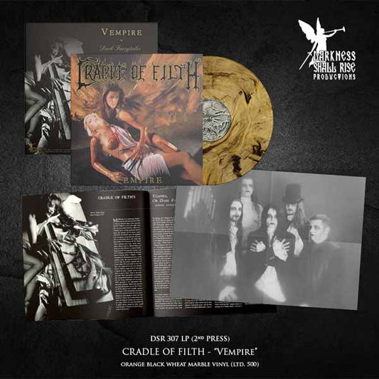 Cradle Of Filth - Vempire, Or Dark Faerytales In Phallustein (Orange/Black Wheat Marble) - Black Metal - LP