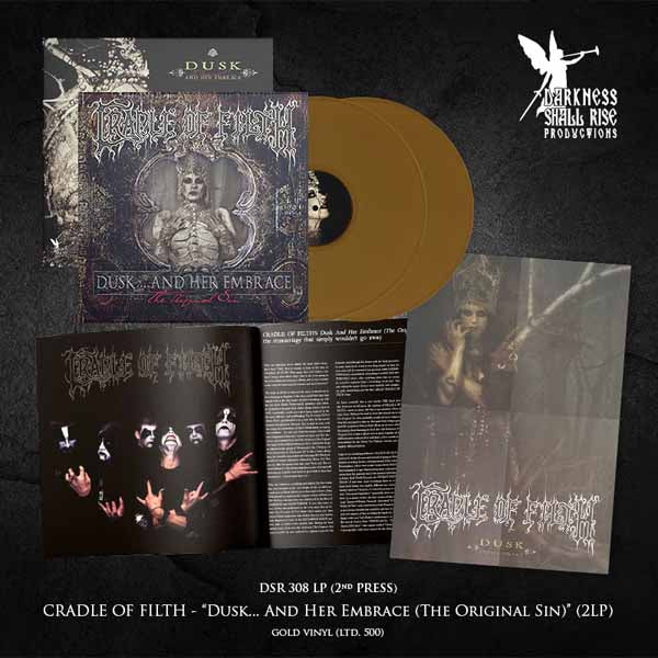 Cradle Of Filth - Dusk And Her Embrace (The Original Sin)(2Lp Gold Vinyl) - Black Metal - DLP