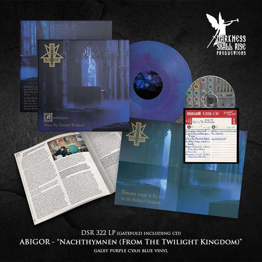 Abigor - Nachthymnen (From The Twilight Kingdom) (Galaxy Purple Cyan Blue Vinyl + Cd) - Black Metal - LP