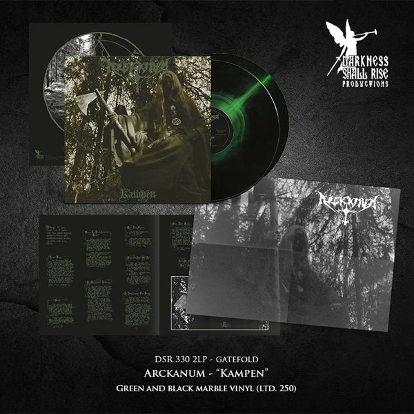 Arckanum - Kampen (Green / Black Marble Vinyl 2Lp) - Black Metal - DLP