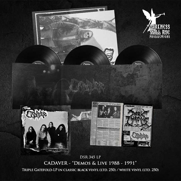 Cadaver - Demos & Live 1988-1991 (Black Vinyl 3Lp) - Death Metal - 3LP