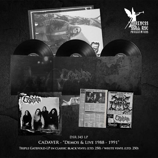 Cadaver - Demos & Live 1988-1991 (Black Vinyl 3Lp) - Death Metal - 3LP