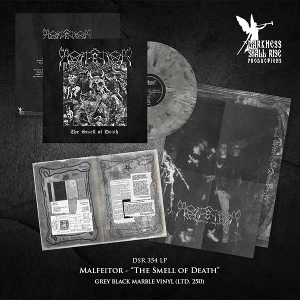 Malfeitor - The Smell Of Death (Grey Black Marble Vinyl) - Black Metal - LP