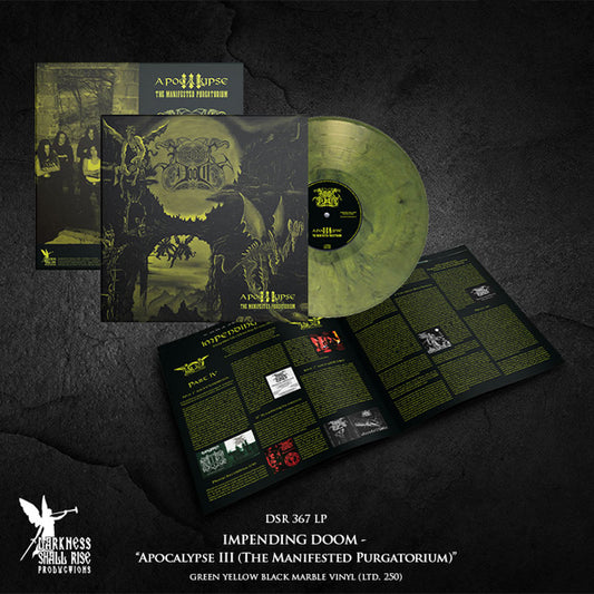 Arena - Apocalypse Iii (The Manifested Purgatorium) (Green Yellow  Black Marble Vinyl) - Black Metal - Music Vinyl LP