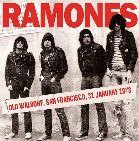 Ramones - Old Waldorf, San Francisco, 31St January 1978 - Punk - CD