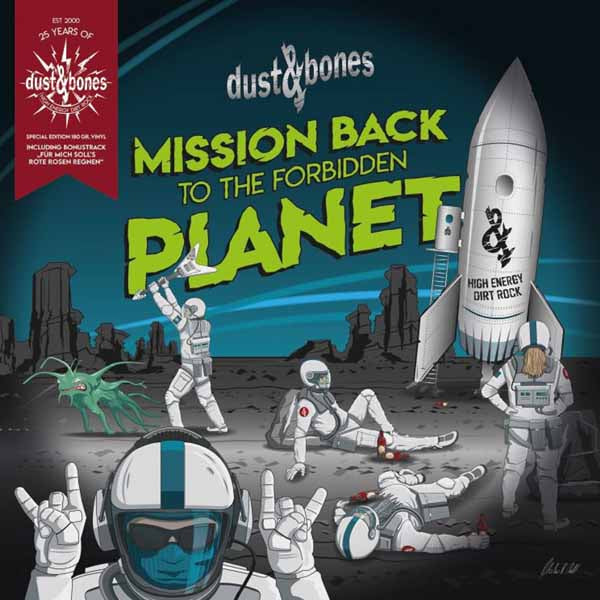 Dust & Bones - Mission Back To The Forbidden Planet (Glow In The Dark Green) - Rock - LP