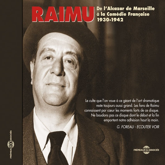 Raimu (1930-1942) - De L Alcazar De Marseille A La Comedie Francaise 1930 - 1942 - Rock/Pop - CD