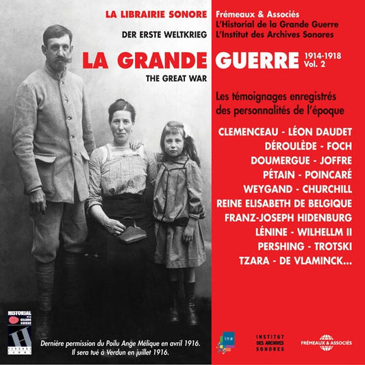 La Grande Guerre Vol. 2 - Temoignages Historiques - Rock/Pop - 3CD