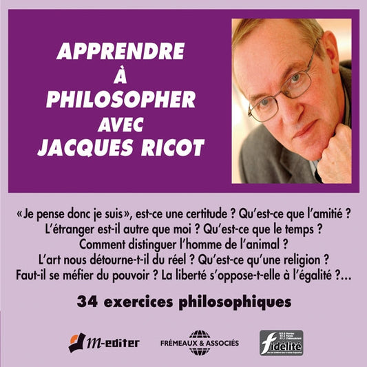 Jacques Ricot - 34 Exercices Philosophiques - Apprendre A Philosopher Avec Jacques Ricot - Rock/Pop - DCD