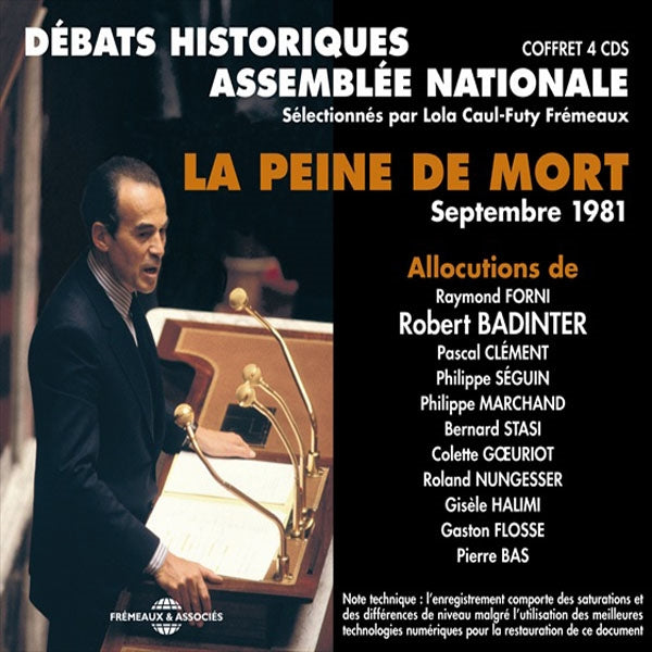 Assemblee Nationale - Lola Caul-Futy Fremeaux - La Peine De Mort - Robert Badinter - Rock/Pop - 4CD