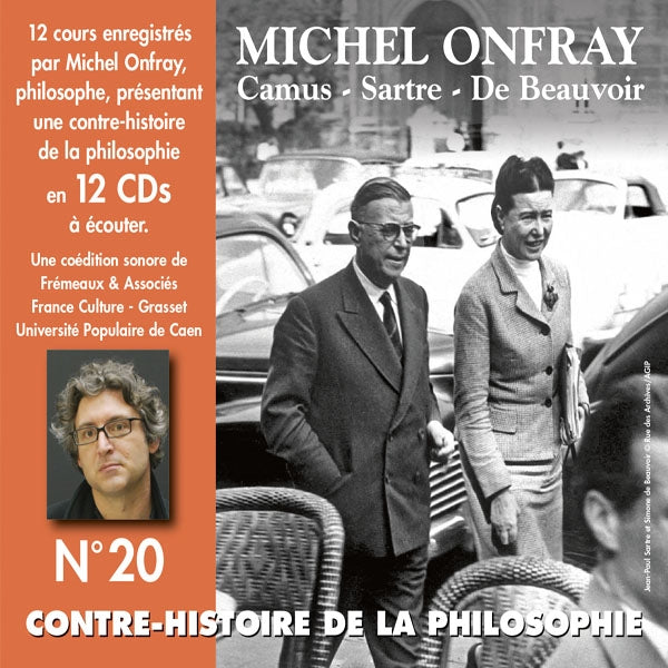 Michel Onfray - Contre-Histoire De La Philosophie Vol. 20 -  Camus - Sartre - De Beauvoir - Rock/Pop - DCD