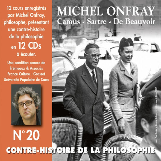 Michel Onfray - Contre-Histoire De La Philosophie Vol. 20 -  Camus - Sartre - De Beauvoir - Rock/Pop - DCD