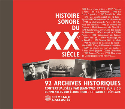 Histoire Sonore Du Xxe Siècle - 92 Archives Historiques - Contextualisées Par Jean-Yves Patte Sur (8 Cd Boxset) - Rock/Pop - CDB