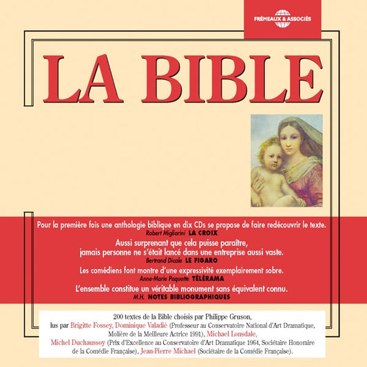 La Bible - Ancien Et Nouveau Testament - Par Brigitte Fossey - Michel Duchaussoy - Michael Lonsdal (10Cd) - Rock/Pop - CDB