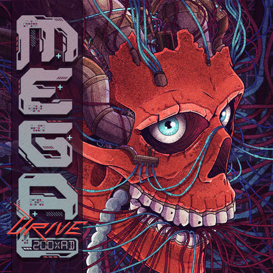 Mega Drive - 200Xad (2Lp Aqua Blue & Bloody Red Swirl) - Electronic - DLP