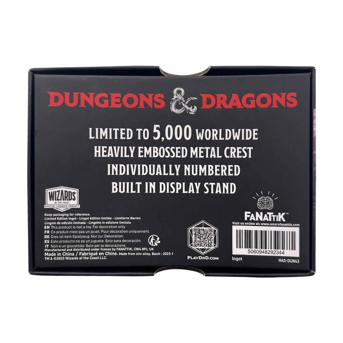 Dungeons & Dragons Limited Edition Mithral Hall Ingot