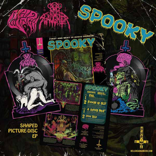 Nunslaughter / Acid Witch - Spooky (7" Shaped Picture Disc) - Death Metal - 7PD