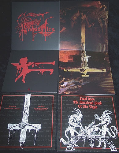Profanatica - Profanatitas De Domonatia (Red/Black Marbled Vinyl W/ Poster & Obi Strip, Remastered) - Black Metal - LP