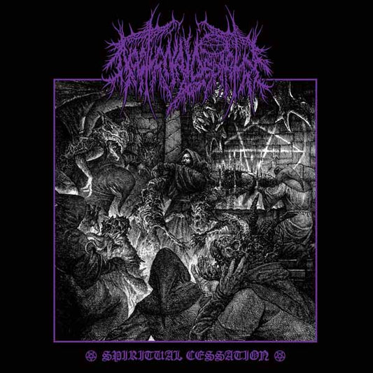 Nocturnal Departure - Spiritual Cessation (12" Lp On Silver Vinyl W/ Grimace Purple Pinwheels & Black Splatter) - Black Metal - LP