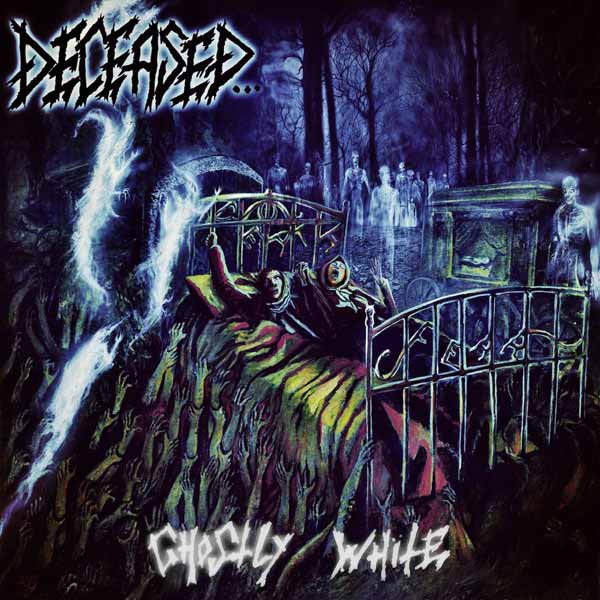 Deceased - Ghostly White (12" Gatefold Double Lp On Blue Vinyl W/ Black Marble, Poster, Book, Obi Strip) - Death Metal - DLP
