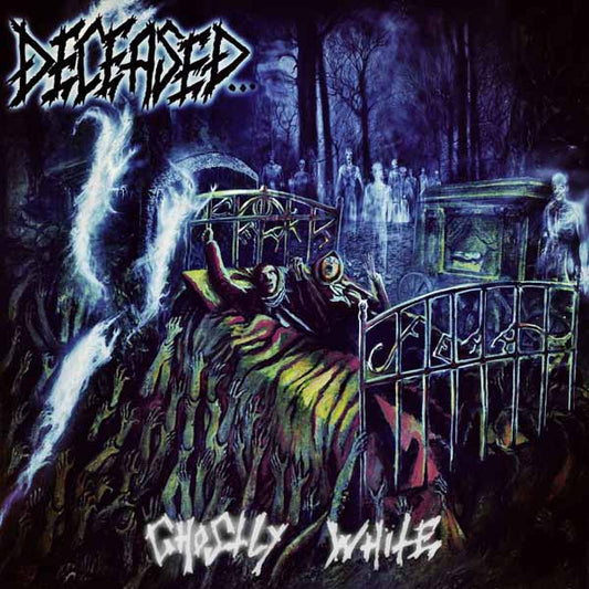 Deceased - Ghostly White (12" Gatefold Double Lp On Blue Vinyl W/ Black Marble, Poster, Book, Obi Strip) - Death Metal - DLP