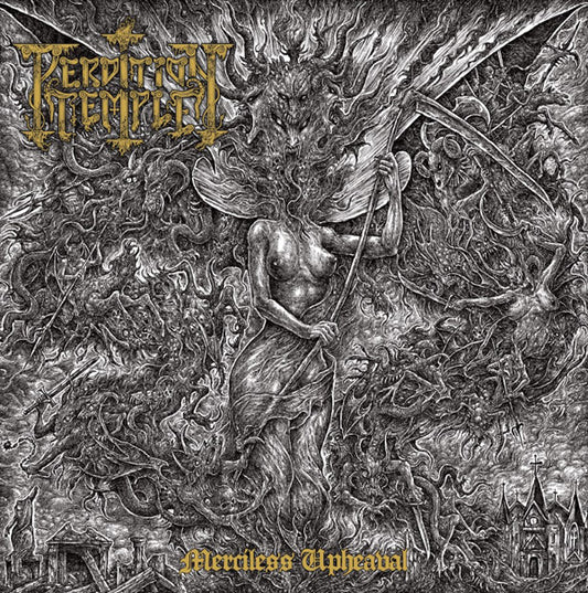 Perdition Temple - Merciless Upheaval (Milky Clear Vinyl W/ Black Splatter) - Death Metal - LP