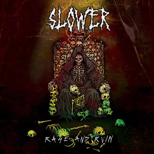 Slower - Rage And Ruin (White/Orange/Green Vinyl) - Doom Metal - LP