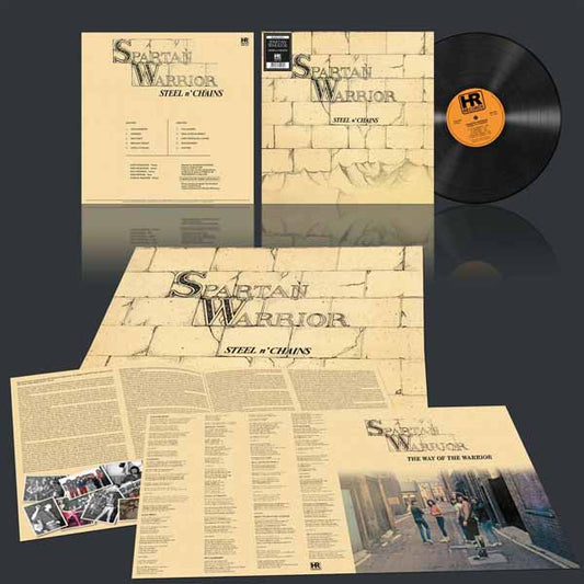 Spartan Warrior - Steel N' Chains (4 Page Booklet + Poster) - Metal - LP