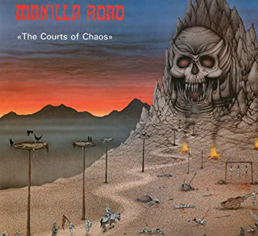 Manilla Road - The Courts Of Chaos (Blue White / Red Splatter Vinyl) - Metal - LP
