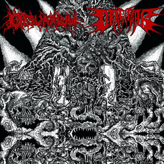 Ossuarium / Draghkar - Calcified Trophies Of Violence / World Unraveled - Death Metal - MLP