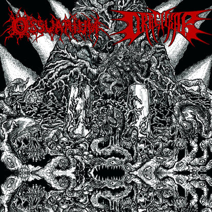 Ossuarium / Draghkar - Calcified Trophies Of Violence / World Unraveled - Death Metal - MLP