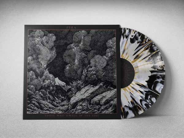 Pyra - Those Who Dwell In The Fire (Opaque White / Black Swirl With Gold Splatter Vinyl) - Black Metal - LP