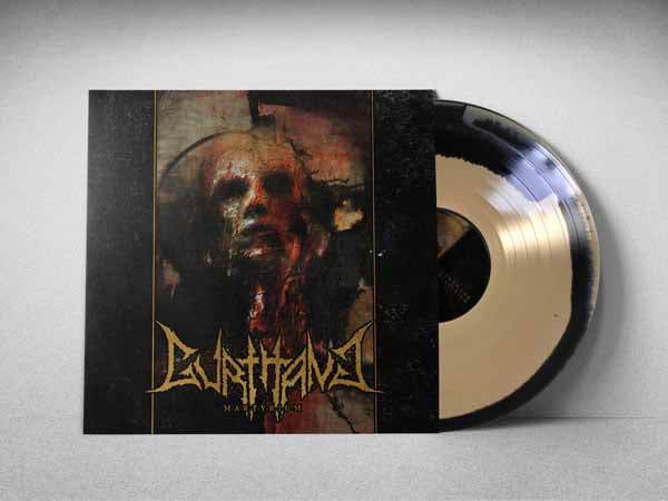 Gurthang - Martyrium (Opaque Mustard / Black Swirl Vinyl + Insert & A2 Poster) - Black Metal - LP