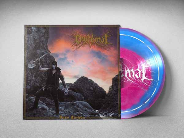 Cryfemal - Puro Carbon (Magenta / Blue Swirl Vinyl + Silkscreen On Side B) - Black Metal - LP