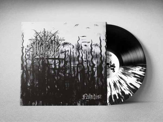 Myrkvid - Nihilist (Half Black/Half Opaque White W/Black Splatter Vinyl) - Black Metal - LP