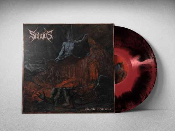 Sidious - Malefic Necropolis (Opaque Red / Black Swirl Vinyl) - Black Metal - LP